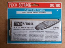 PECO ST-291 Platform Straight Stone Type - Plastic Kit OO Gauge NOS