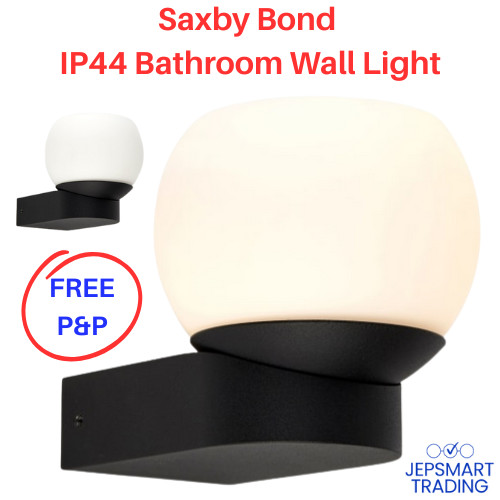 Saxby bond bathroom wall light - saxby,