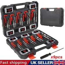 270Pcs Thread Repair Kit Metric & Imperial HSS Drill Helicoil Tap Insert Repair