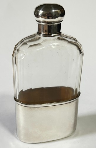 Hip flask victorian - victorian, sterling