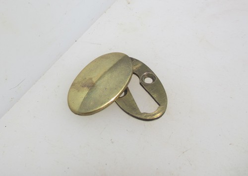 Victorian brass keyhole - keyhole, cover