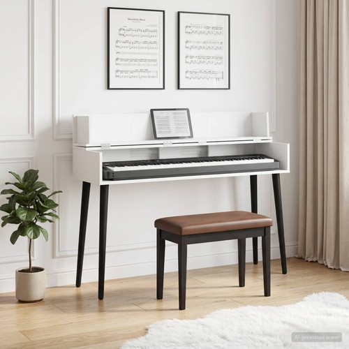 Studio desk white - studio, x