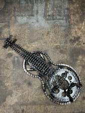 Scrap Metal Violin Made From Discarded Motorcycle Parts