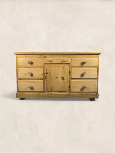 Antique english pine sideboard - antique,