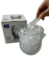 Elegant Glass Ice Bucket with