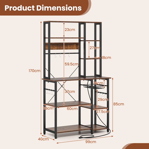 Tier bakers rack microwave - bakers,