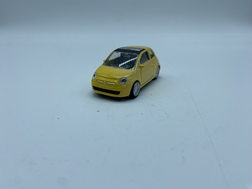 Fiat 500 yellow - roof, car