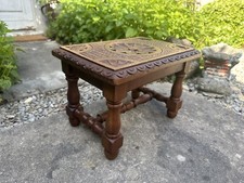 Petite French Carved Footstool