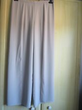 "JACQUES VERT" 14 LGT GREY POLYESTER FLOATY LINED EVENING TROUSERS WORN ONCE!