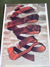 M C ESCHER 'Rind'  - 1955 - Inspired by H G Wells 'Invisible Man' POSTCARD