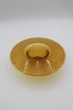 Art deco amber glass posy