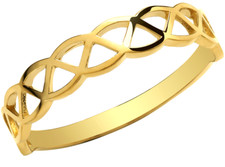 9ct yellow gold celtic weave