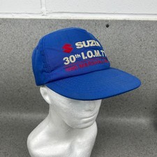 Vintage Suzuki Isle Of Man TT Cap 1990 Marshalls Team Hat 30th Aniversary