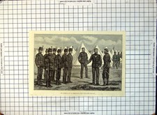 Old Print Queen'S City Edinburgh Rifle Volunteer Brigade Uniform 1881 277G 19th