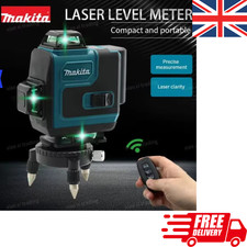 Makita High-Precision 16-Line Level Green Light Laser Wall Battery Case Remote