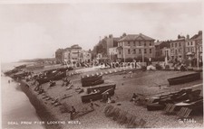 Kent Postcard - Deal From Pier Looking West, Real Photo  RS41329