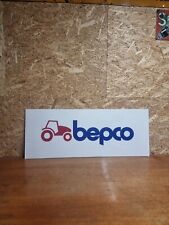 Vintage Bepco Tractor Parts Plastic Advertiang Sign Fordson Massey Ferguson
