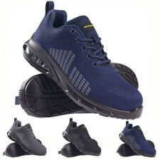 MENS SAFETY ULTRA LIGHTWEIGHT WORK AIR TRAINERS STEEL TOE CAP WOMENS SHOES ANKLE