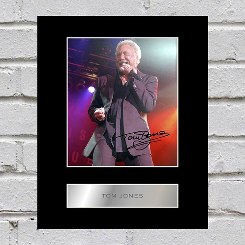 Tom jones signed mounted - tom,