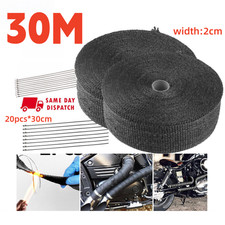 30m Titanium Black Heat Wrap