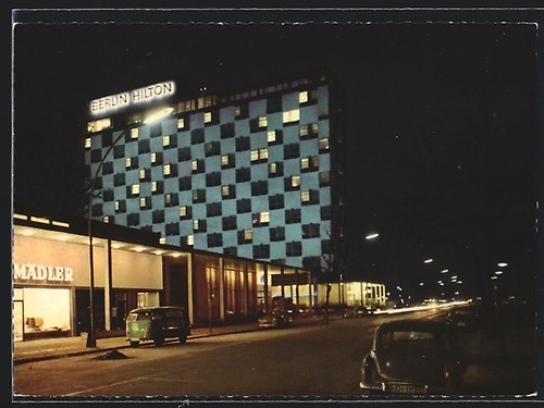Postcard berlin the hilton - berlin,,