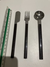 Raymond Loewy Modern Flatware Set (Spoon, Fork, Knife) Air France 1970s