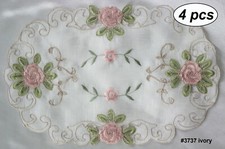 Spring Embroidered Pink Rose