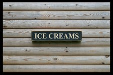 ICE CREAMS vintage style solid