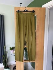 Topshop Women’s Olive Trousers - Size 10