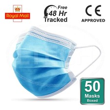 50 / 100 Disposable Face Mask