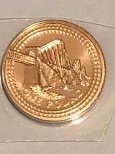 2004 £1 Old Round One Pound Coin The Fourth Bridge Scotland Uncirculated UK BUNC