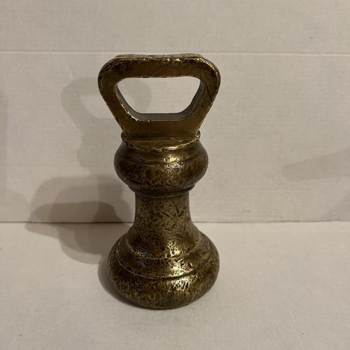 Vintage brass weight - brass, t