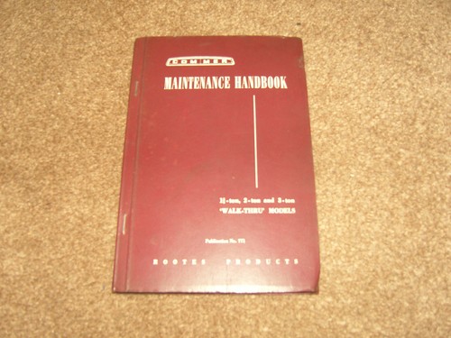Commer maintenance handbook - maintenance,