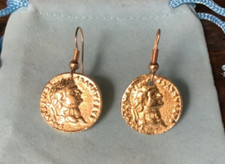 A Pair Of Roman Gold Plated