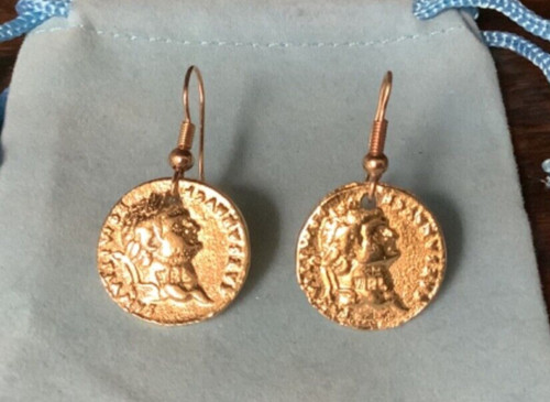 Pair roman gold plated - of,