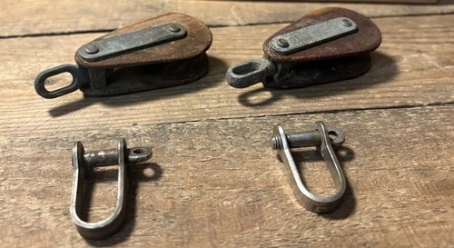 Pair vintage tufnol marine - of,