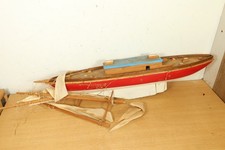 Vintage Wooden Pond Yacht
