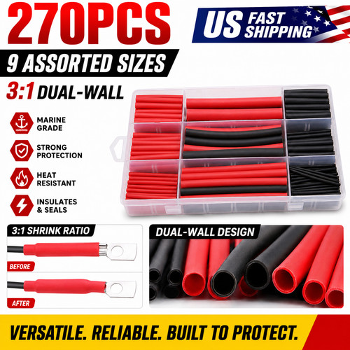 270pcs assorted heat shrink - assorted,