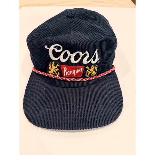 Coors banquet beer hat navy - coors,