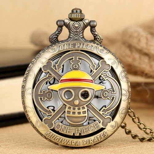 Bronze pocket watch - bronze, japanese