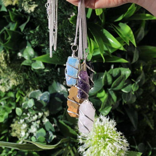 Cascade wrapped gemstone - wrapped,