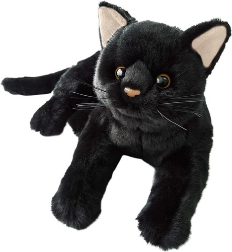 Black cat plush - plush, toy