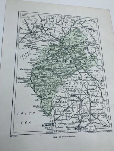 1923 map cumberland - map,