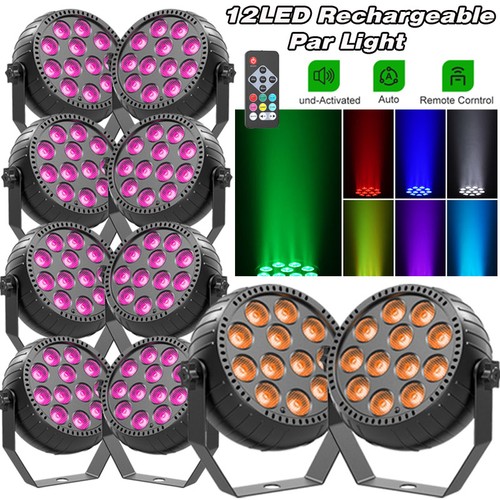 10pc rechargeable par lights - 10pc,