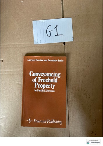 Conveyancing freehold - of,