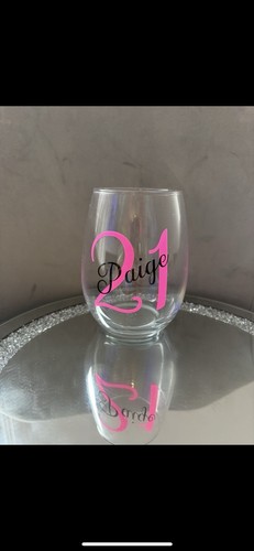 Personalised glass any name - any,