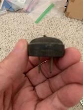 Vintage 2 prong Embossed Black