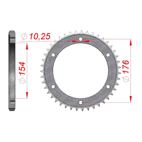 Afam rear sprocket - afam,