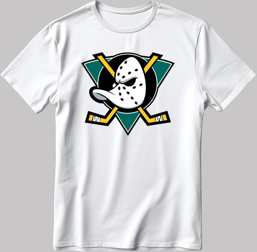 Mighty ducks team white black - ducks, white-black