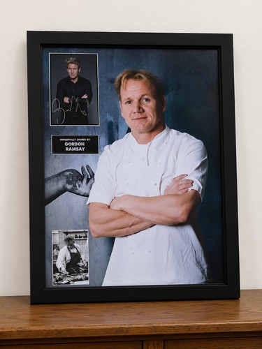 Gordon ramsay signed - signed, framed